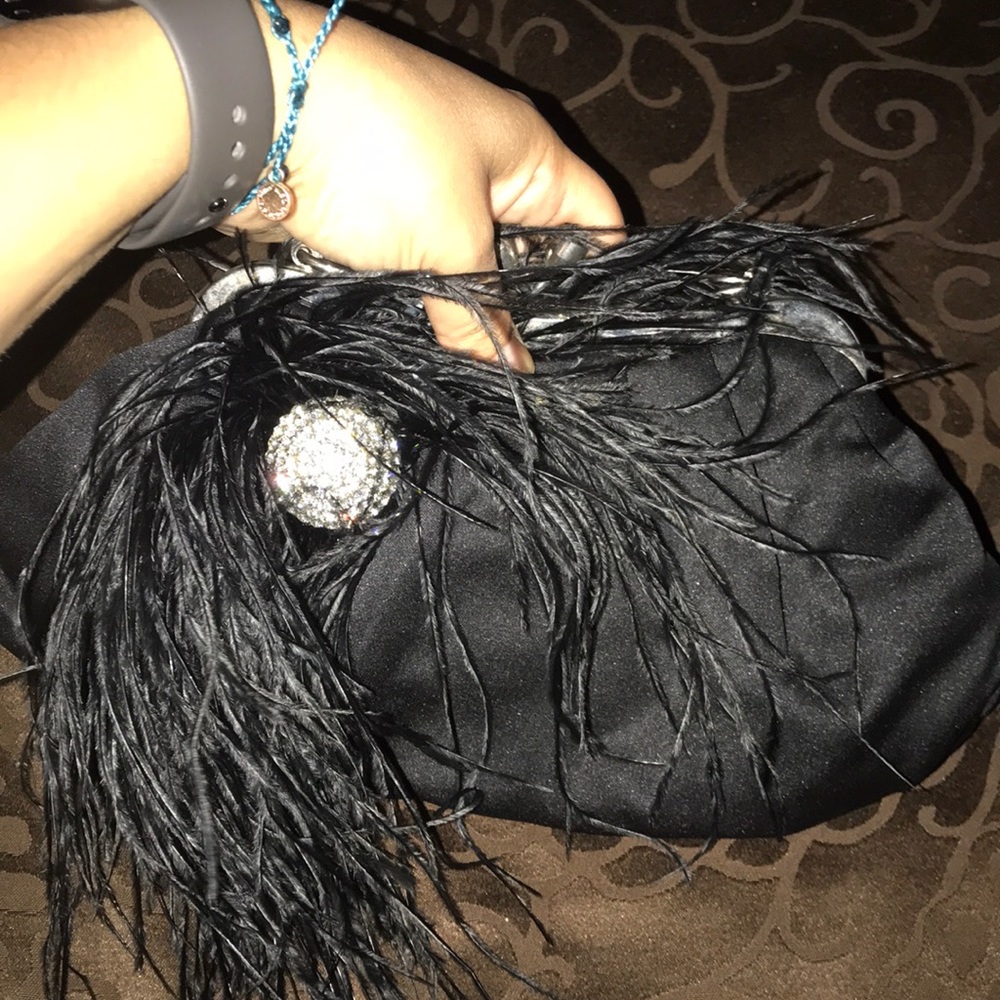 Feather Clutch